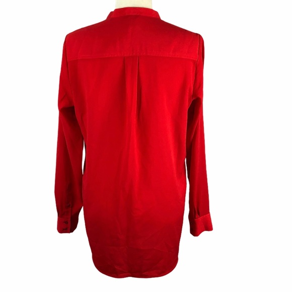 Paraphrase Red Button Down Top - Picture 5 of 8